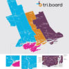 Triboard map